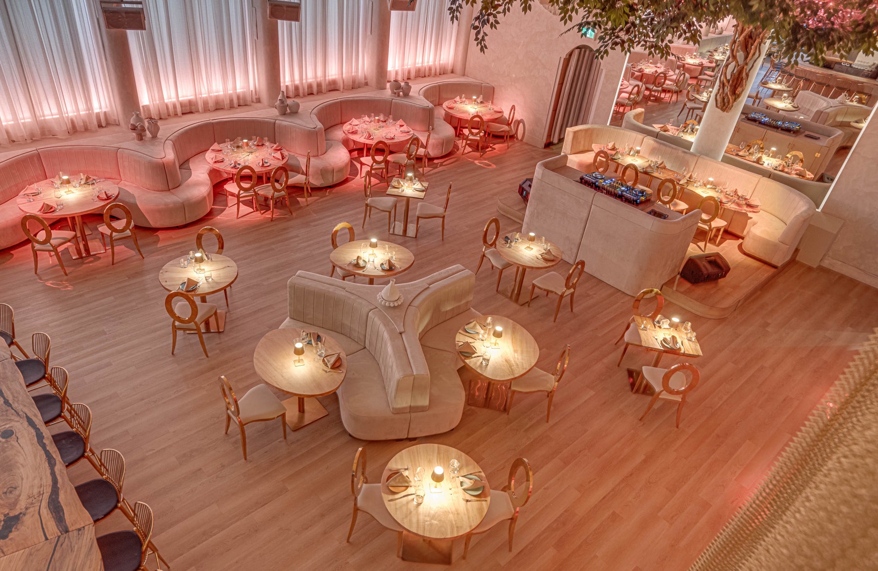 The room set for a corporate day