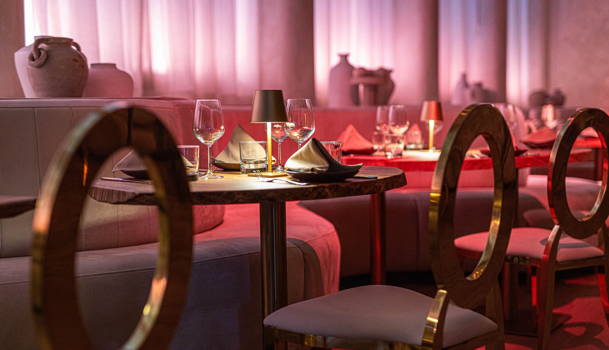 The room set for a corporate day